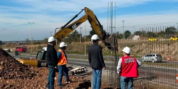 Avanza la construcción del nuevo puente sobre la Ruta Nacional Nº 66