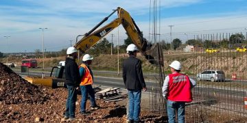 Avanza la construcción del nuevo puente sobre la Ruta Nacional Nº 66