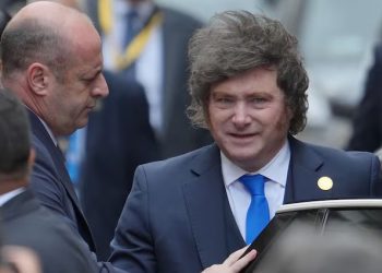 Javier Milei participa de la jura de Keiko Fujimori como nueva presidenta de Perú