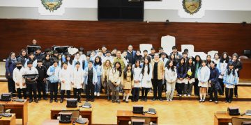 Estudiantes de 7º grado de la Escuela Minero Jujeño conocieron el funcionamiento de la Legislatura