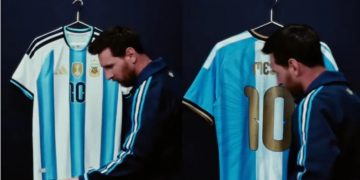 Video: así será la camiseta que Messi utilizará en su último encuentro con la Selección Argentina