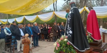 Sadir participó de las fiestas patronales de Los Lapachos y recorrió obras en la zona