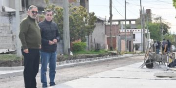 B° Los Perales suma un nuevo tramo pavimentado a través del plan de obra mixta municipal