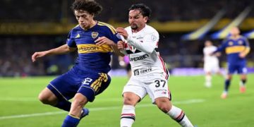 Ventaja, Boca: con un gol de Merentiel, venció a San Pablo y buscará liquidar la serie en Brasil