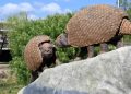 Presentaron las esculturas de los gliptodontes que habitaron la zona del río Xibi Xibi hace 6,3 millones de años
