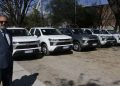 El intendente Jorge destacó la incorporación de cinco camionetas 0KM para reforzar el trabajo territorial