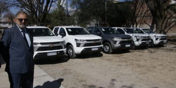 El intendente Jorge destacó la incorporación de cinco camionetas 0KM para reforzar el trabajo territorial