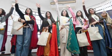 FNE: El intendente “Chuli” Jorge recibió la visita de candidatas del Depto. Santa Bárbara