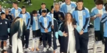 En la despedida de Messi, un jugador de la Selección  le hizo un insólito pedido a Soledad Pastorutti