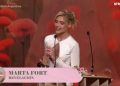Marta Fort: "este es mi primer premio ganado, espero que sienta que sigo su legado de buena manera”