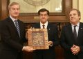 Sadir recibió al embajador de la Unión Europea y al jefe de misión de Emiratos Árabes Unidos